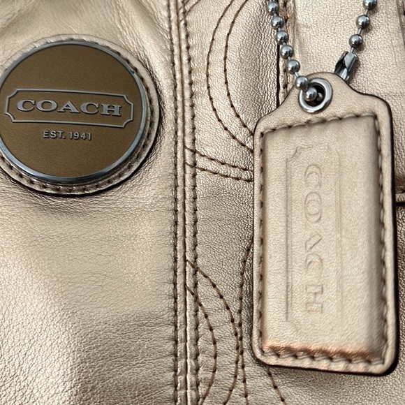 New Coach Light Gold Bag - Picture 3 of 9